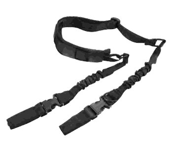 Padded Two Point Tactical Bungee Sling with Hook