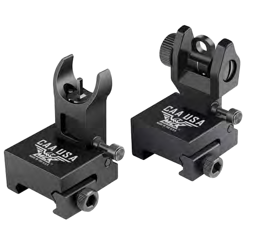 CAA USA Front and Rear Flip-Up Metal Sights