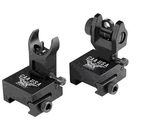 CAA USA Front and Rear Flip-Up Metal Sights