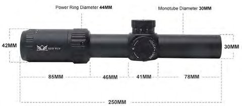 Redwin Towa RW13 1.2-6x24 IR Riflescope, image 3