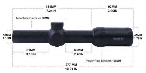 Redwin Blackbeast RW21 1-10x24 SFP Riflescope, image 2