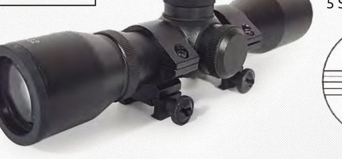 4x32 Crossbow Scope 5 Step Reticle