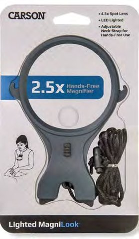 Carson MagniLook LK-30 Lighted Hands-Free Magnifier, image 2