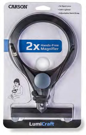 Carson LumiCraft LC-15 Lighted Hands-Free Magnifier, image 2