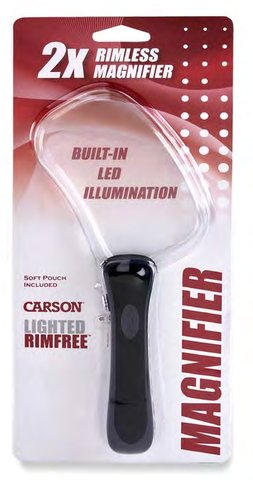 Carson RimFree RM-77 Rectangle Lighted Magnifier
