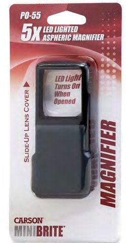 Carson MiniBrite PO-55 LED Lighted Pocket Magnifier, image 2