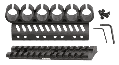 Shotgun Rail Mount with Side Saddles, image 2
