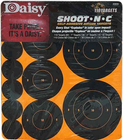 Daisy Shoot-N-C Self Adhesive Reactive Targets