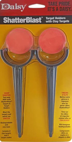 Daisy ShatterBlast Target Holders with Clay Targets