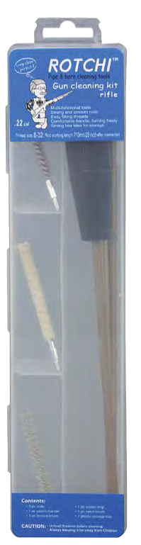 Rotchi Easy Rifle Cleaning Kit .30 Cal Transparent Storage Box