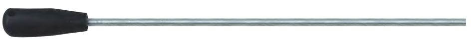 Rotchi Aluminum One Piece Cleaning Rod with Plastic Handle