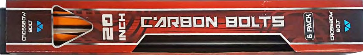Carbon 20 in Crossbow Bolts 6 Pack