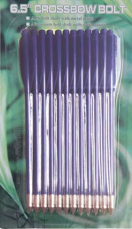 Plastic 6.5 in Crossbow Arrow Bolt 12 Pack