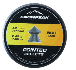 Snowpeak Pointed Pellets 4.5 mm