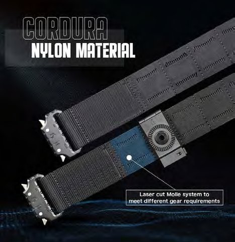 Grey Hawk 1.75 in MOLLE Double Tactical Belt, image 4