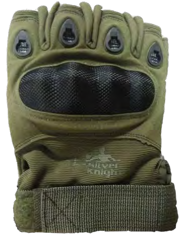 Silver Knight Tactical Half Gloves