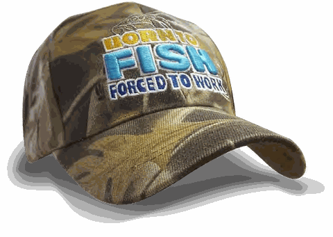 Born to Fish Autumn Camo Cap