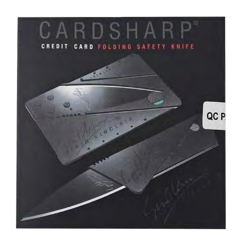 CardSharp Original Concealed Credit Card Folding Safety Knife
