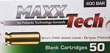 Maxx Tech 9mm PAK Blank Cartridges, image 2