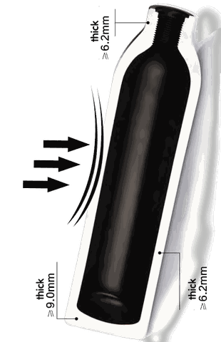 New Warrior 0.45L High-Pressure Air Tank, image 2
