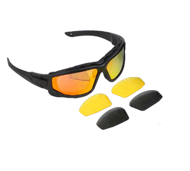 Tacband Safety Shooting Glasses Set with Interchangeable Lenses