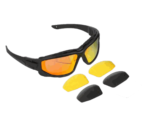 Tacband Safety Shooting Glasses Set with Interchangeable Lenses